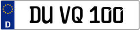 Trailer License Plate